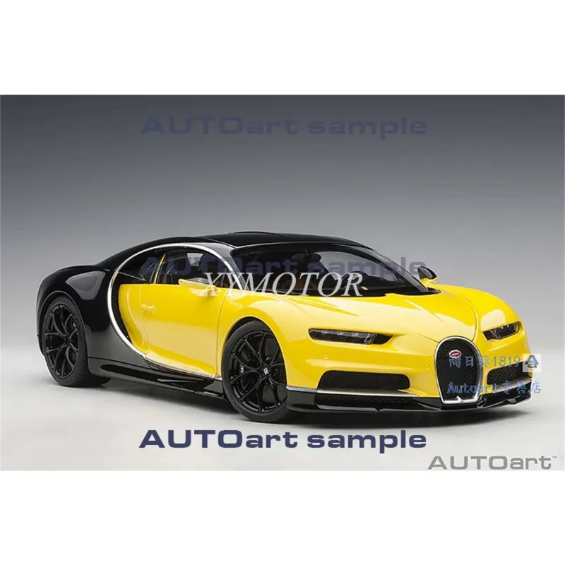 

Коллекция 1/18 года, Autoart для BUGATTI CHIRON, модель литая автомобиля 2017, Желтые Детские игрушки, хобби, демонстрационные украшения, коллекционные подарки на день рождения