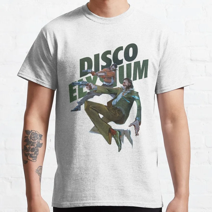 Silkdusk's Pure Cotton Kim-Kitsuragi Graphic Tee - Funny Short Sleeve Round Collar Shirt