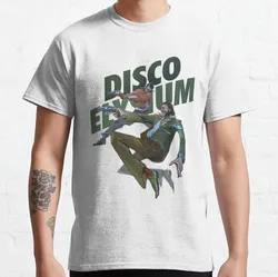 Silkdusk's Pure Cotton Kim - Kitsuragi Graphic Tee - Funny Short Sleeve Round Collar Shirt - XXXL (Disco Gameplay)