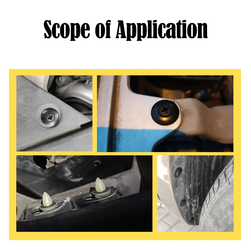 Auto Fastener Clip Plastic Rivet Fastener Screw Car Bumper Fender Rivet Car Clip 8mm for Toyota Focus Kia Nissan Yamaha