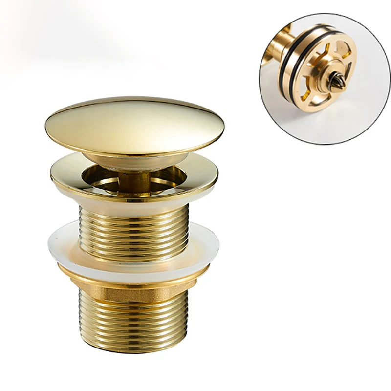 Pop Up Drain Stopper with Overflow, Lavatory Basin Drain without Overflow Black, Chrome or Oil Rubbed Bronze or Antique
