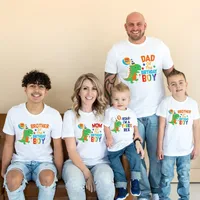 Dinosaur Matching Family Birthday Tee One-a-saurus Rex/ Two-a-saurus Rex/ Three Rex Dino Family Shirts Birthday Boy T-shirt 1