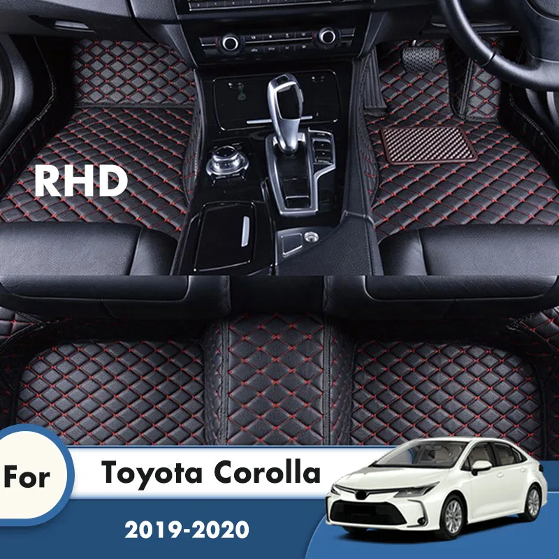 Rhd Carpets Rugs For Toyota Corolla Hybrid 2021 2020 2019 Waterproof Car Floor Mats Custom Auto