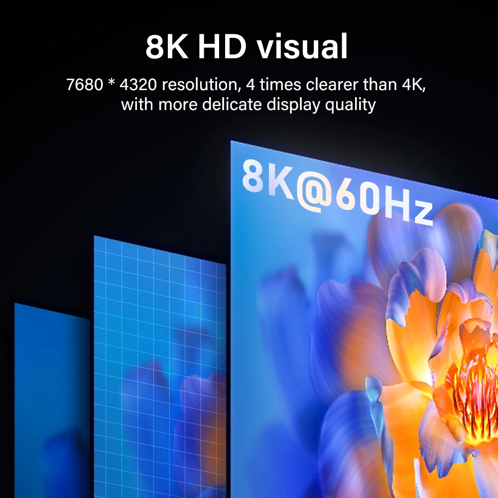  8K 60HZ HDMI 2.1 ̺, 48Gbps   Ŀ, PS4 PS5 Xbox TV ڽ ̾ ƽ ARC HDR A ׳ƽ 
