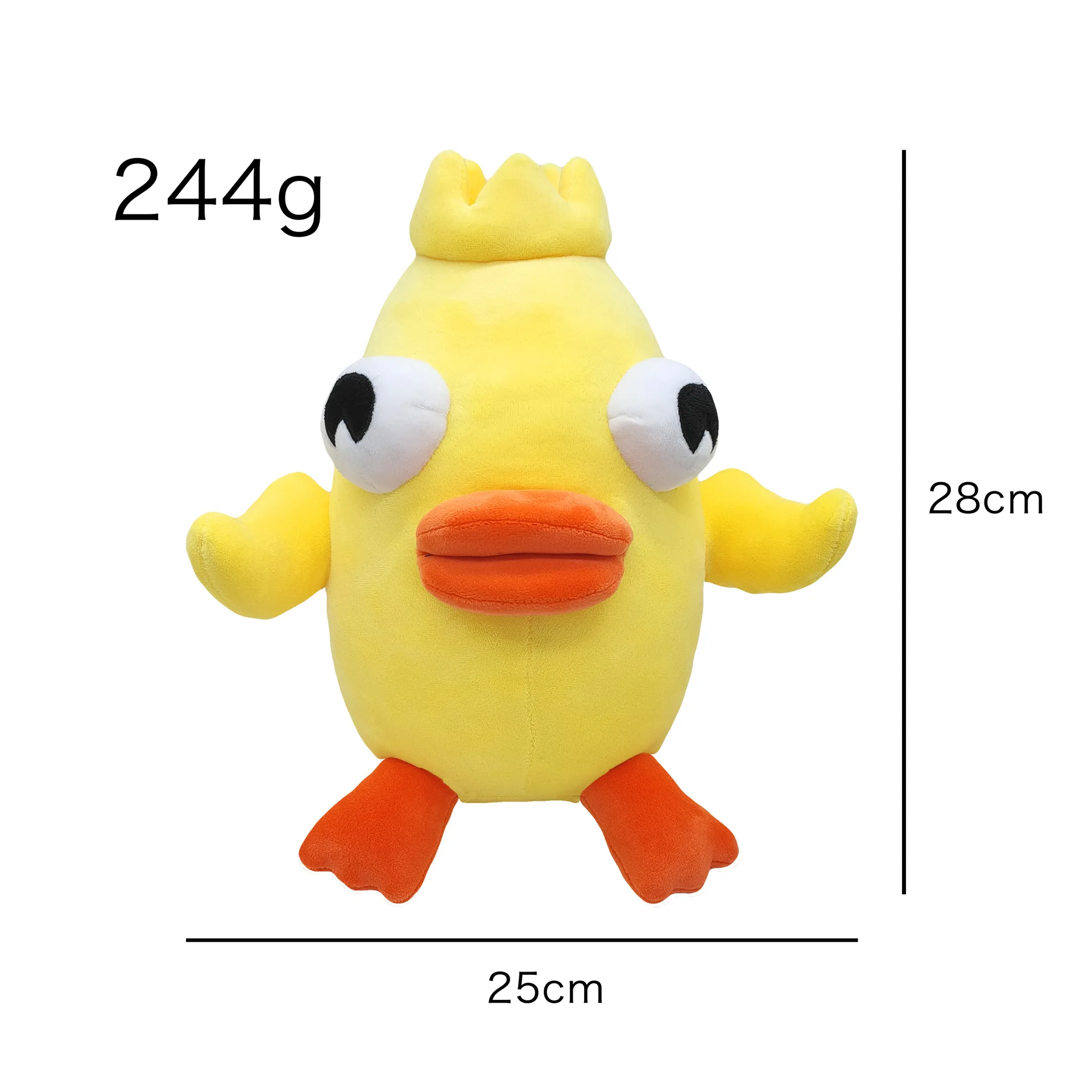 2022 New 28cm Ducky Momo Plush Toy Cute Soft Stuffed Cartoon Pillow