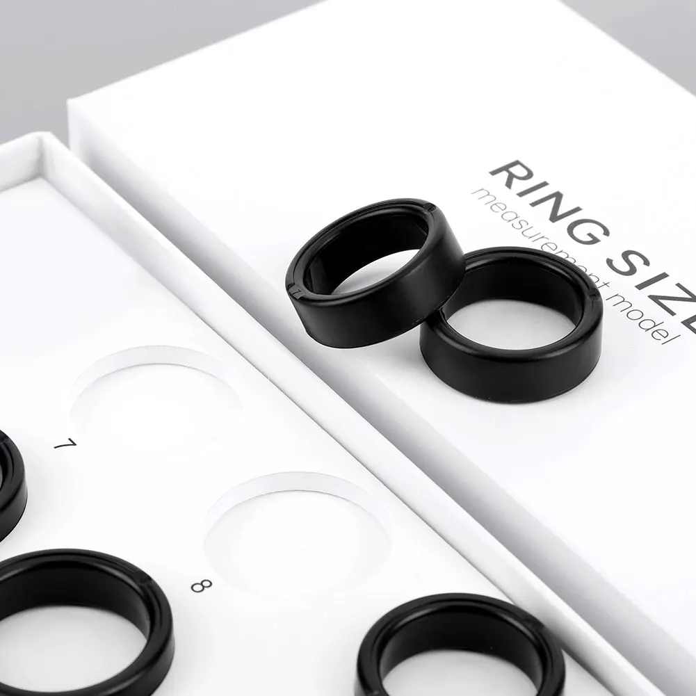 ערכת גודל טבעת חכמה ערכת גודל לטבעת חכמה כוללת 7 דוגמאות גודל טבעת כלי מדידת גודל טבעת ערכת גודל 7 עד 13