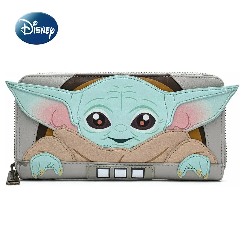 

Disney Yoda Original New Women Wallet 3D Cartoon Fashion Women's Zero Wallet Luxury Brand Multi Card Slot Large Capacity Wallet