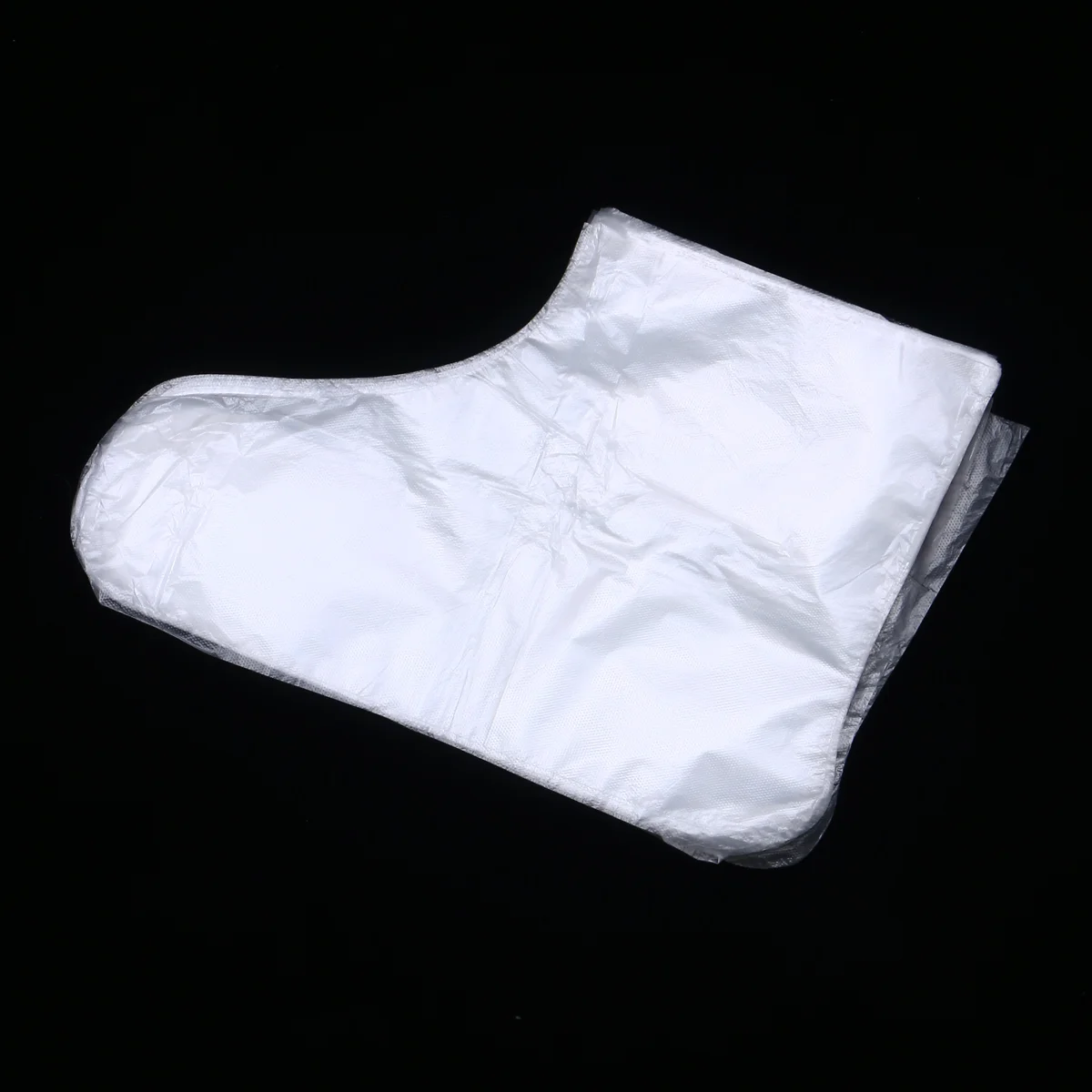 Lotion Socks 200 Pcs Clear Plastic Disposable Booties Foot Transparent Paraffin Wax Liner Pedicure Moisturizing Disposable Shoe Covers