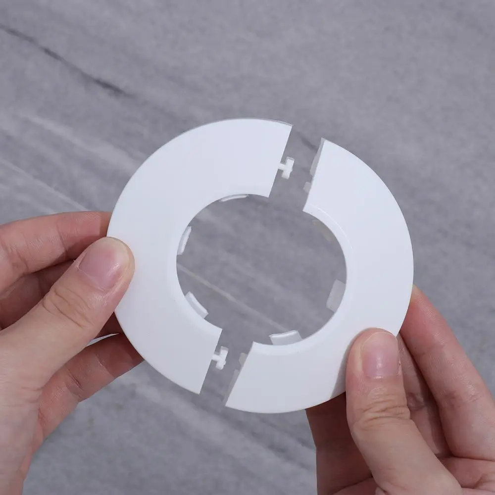 Plastic Wall Hole Duct Decorative Cover Shower Faucet Angle Valve Pipe Plug Decoration Cover Split Kitchen Faucet Accessories