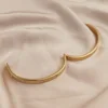 Classic Four Leaf Clover O Shape Stainless Steel Gold Plated Bracelet, High Quality Waterproof Jewelry, Wedding Party Jewelry 2