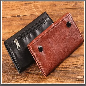 Custodia per tabacco in pelle PU Custodia per portafoglio Borsa portatile per pipa da fumo per sigarette Borsa per carta da imballaggio Custodia per tabacco per erbe