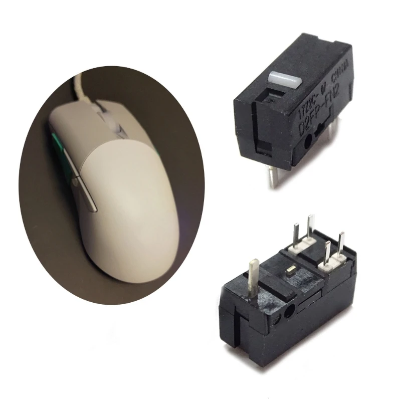 2Pcs Mouse Micro Switch Button Strike Light Microswitch D2FP-FN2 for Asus ROG Gladius III AimPoint 36K 80 Million