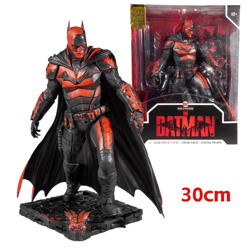 

Hot Toys Batman Movie Red and Black Batman 30cm Action Figure DC Multiverse Doll Toy Model Birthday Gift