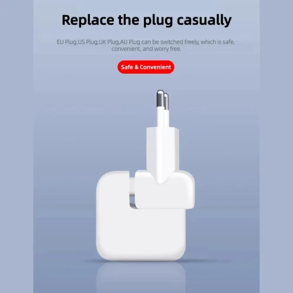 월드 트래블 플러그 - 미국, 호주, 영국, 유럽 AC 전원 벽면 플러그 덕 헤드 (맥북 프로, 에어 어댑터, 충전기 어댑터용)