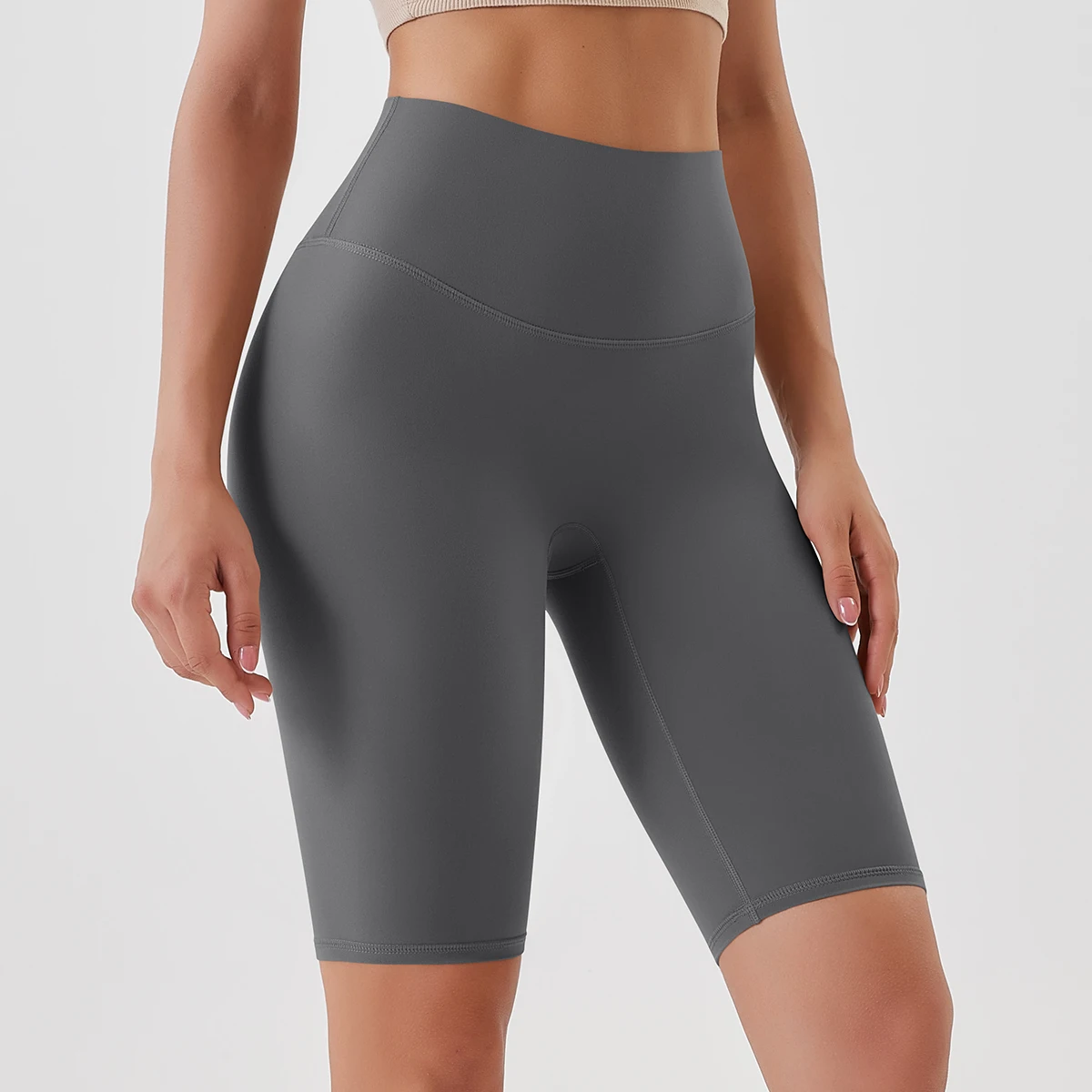 Women Sports Shorts Yoga Shorts High Waist Breathable Soft Fitness Leggings Cycling Athletic Gym
