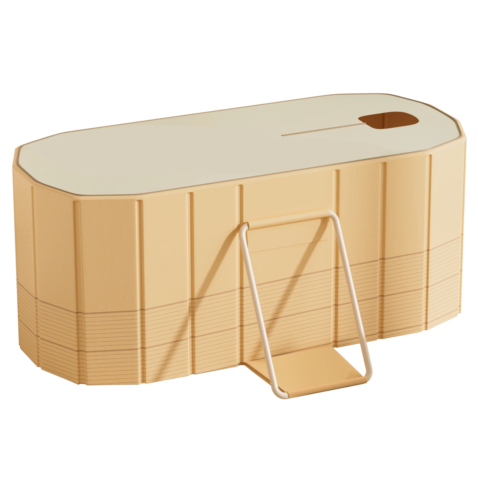 120CM Portable Folding Bathtub 5 Layers Thickened Bathroom Soaking Tub for Kids Adults Hot Ice Bath SPA Tub for Shower Stall