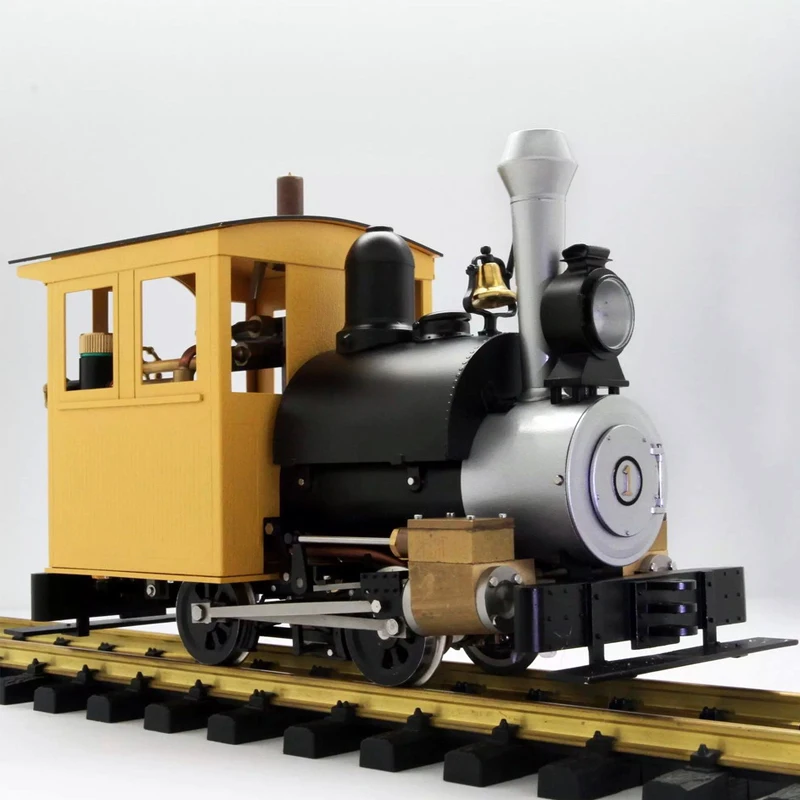 Train Model 1/20.3 Steam Locomotive Model with Working Whistle and Working Safety Valve Realistic Miniature