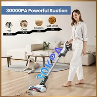 Aspirateur sans fil LAMZIEN V9, autonomie de 30000 PA/40 minutes, filtration HEPA efficace, avec phare LED, aspirateur portatif léger pour poils d'animaux, tapis et sols en bois dur 2