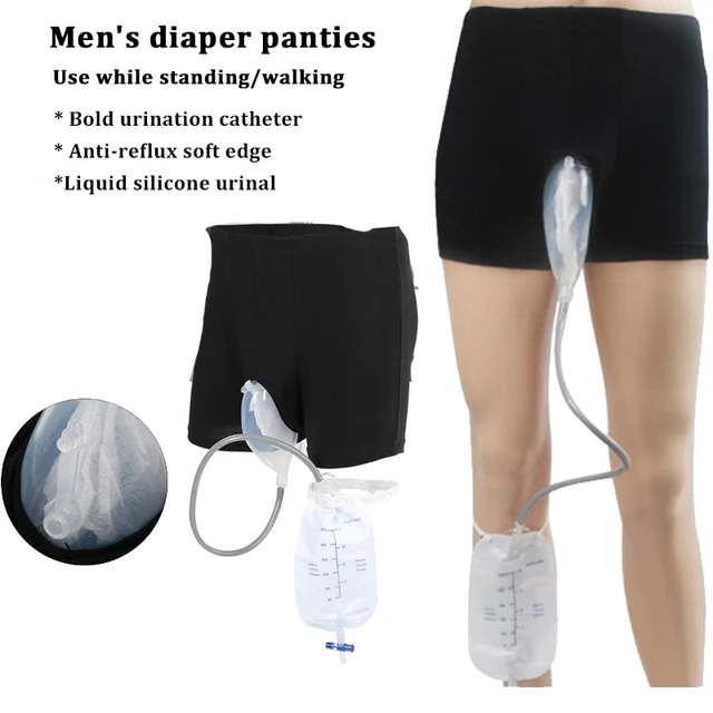 Removable Shorts Urine Bag Reusable Underwear With Walking Urine