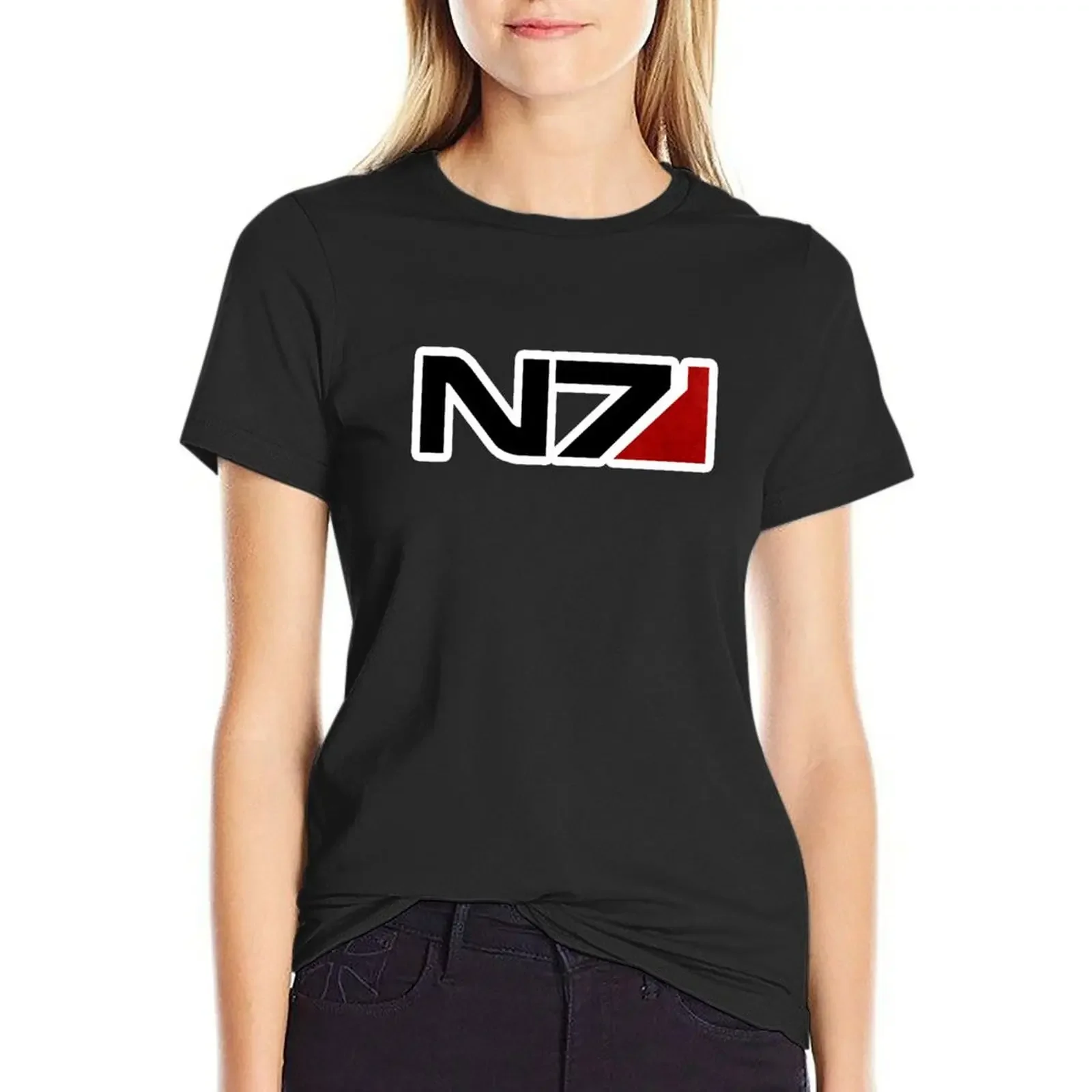 

Mass Effect N7 alt T-Shirt animal print shirt for girls lady clothes summer clothes for Women