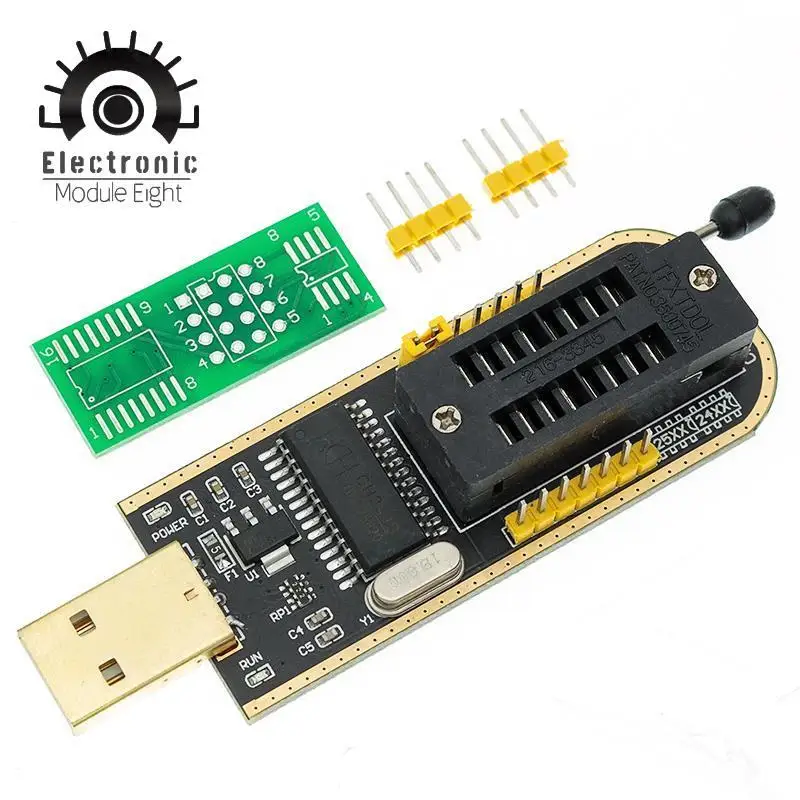 1PCS CH341A 24 25 Serie EEPROM-Flash-BIOS-USB Programmierer Modul + SOIC8 SOP8 Test Clip Für EEPROM 93CXX / 25CXX / 24CXX – Detail 7