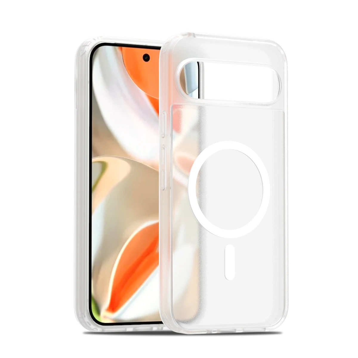 Magnetic Matte Translucent PC Shockproof Case with Magsafe Wireless Charging Compatibility