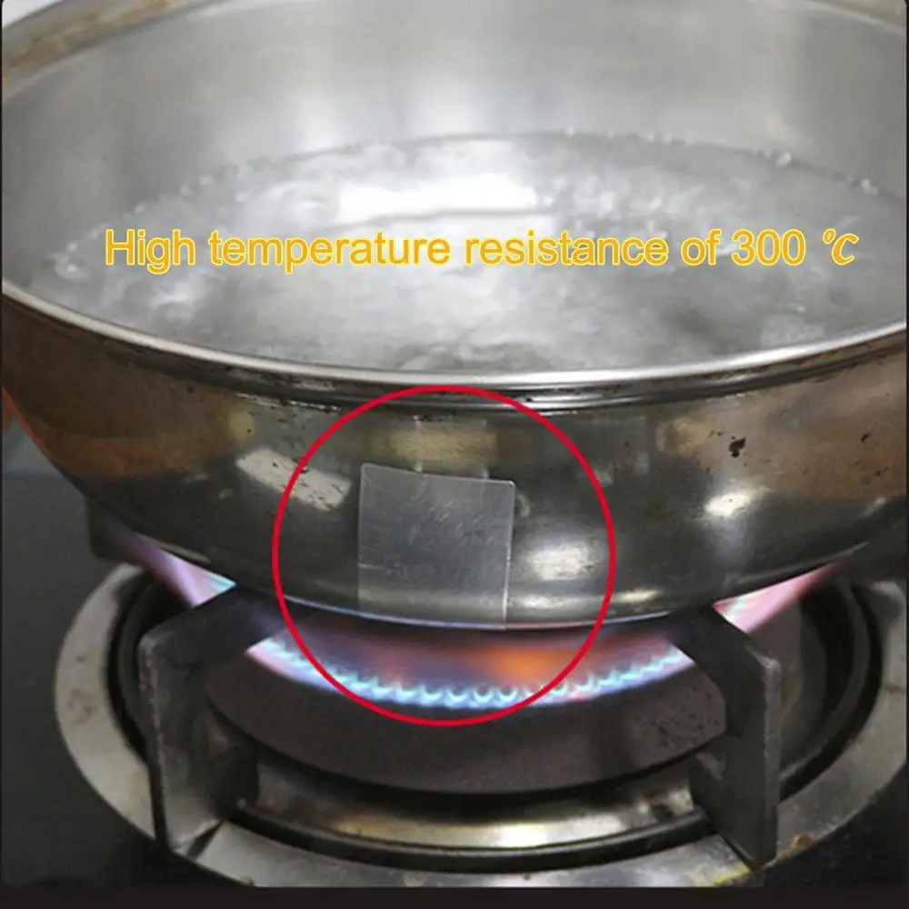Description Picture 3 of itemAluminum Foil Sealing Stickers 10pcs Heat-Resistant Labels Pot Crack Repair Patches Cookware Maintenance Stickers For Stainless