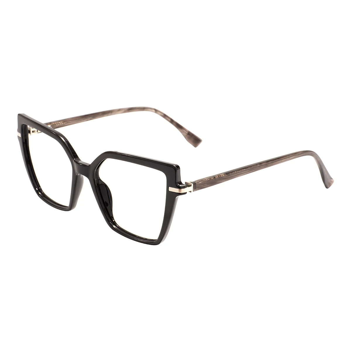 

Women Cat Eye Glasses Frames And Acetate Temple With Spring Hinge For Prescription lenses