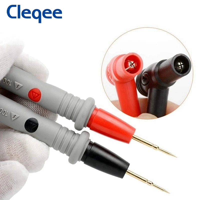 Multimeter Probe 2pcs Replaceable Needles Universal Test Leads For Digital Multimeter 1M