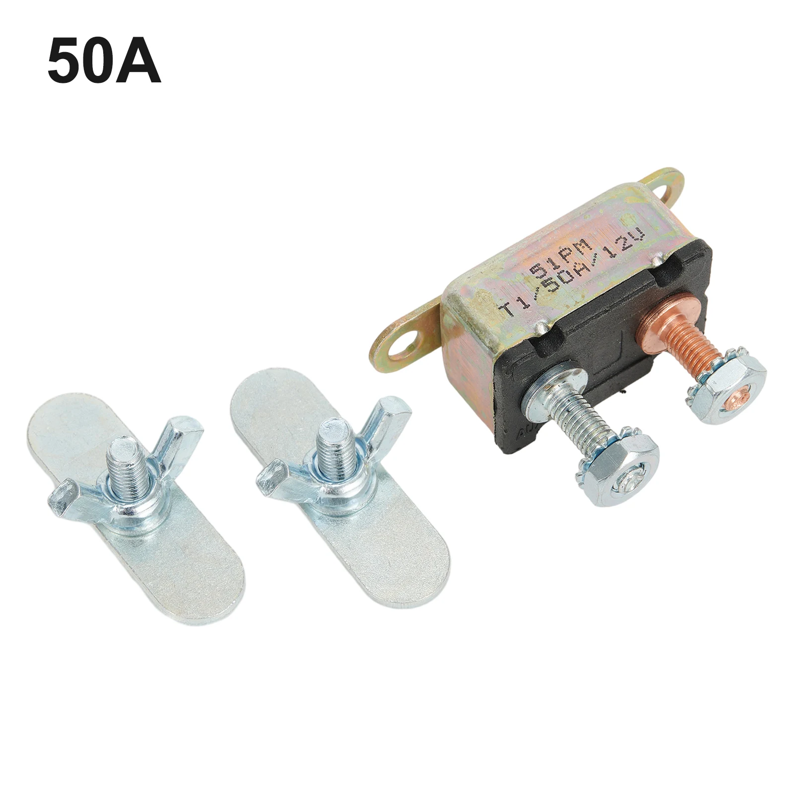배터리 충전기용 SAE J553 트럭 버스 RVs 회로 차단기 퓨즈, 자동 리셋 구리 스터드 볼트 자동차 퓨즈, 30A, 40A, 50A