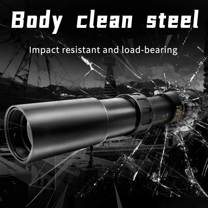Military Metal 10-300X Zoom HD Powerful Binoculars Long Range Portable High Quality Professional Telescope Monocular for Hunting 2