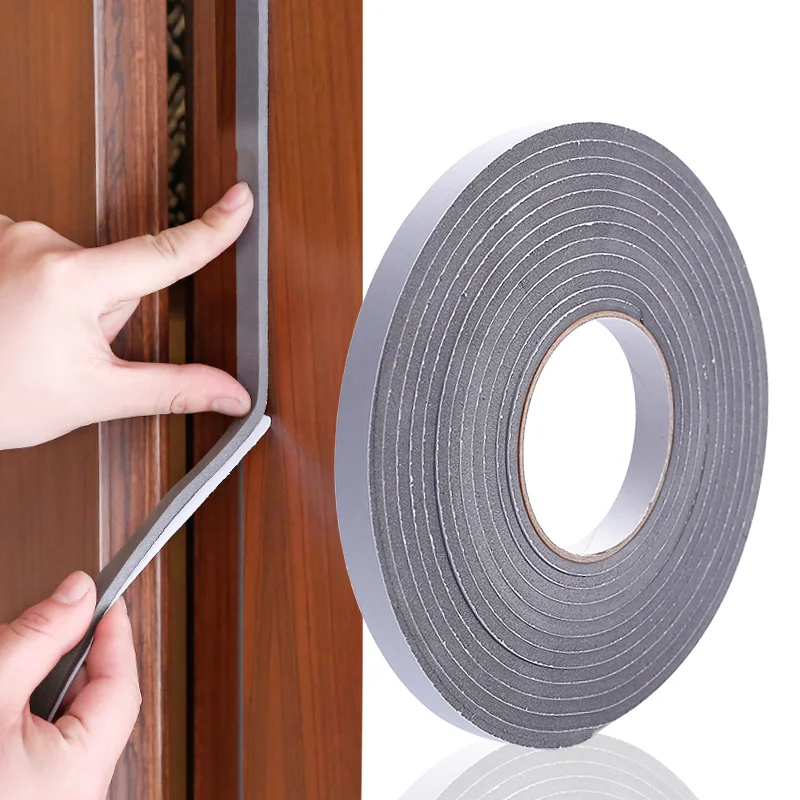 Door Seal Strip 5M Adhesive Foam Weather Draught Excluder Width 15MM / 30MM
