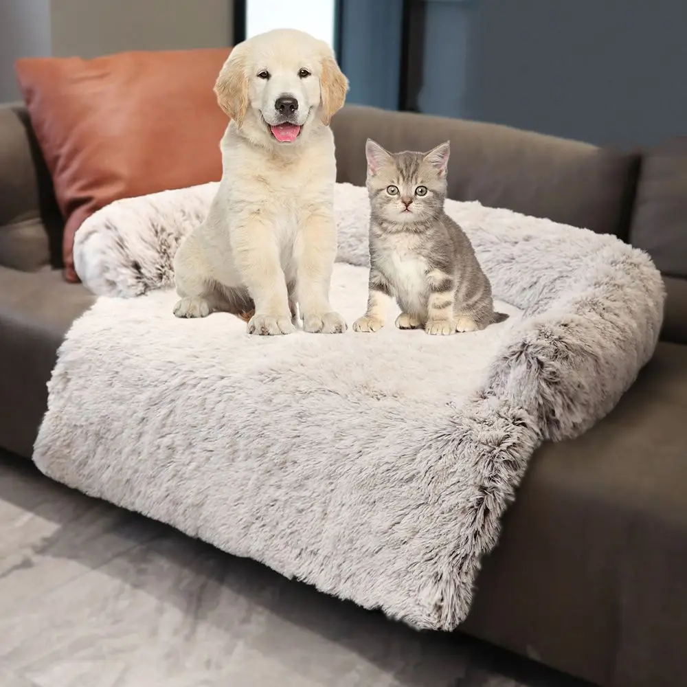 

Зимний напольный фонарь, съемная плюшевая кровать для домашних животных, собака, диван, подушка, одеяло, теплый коврик для кошек
