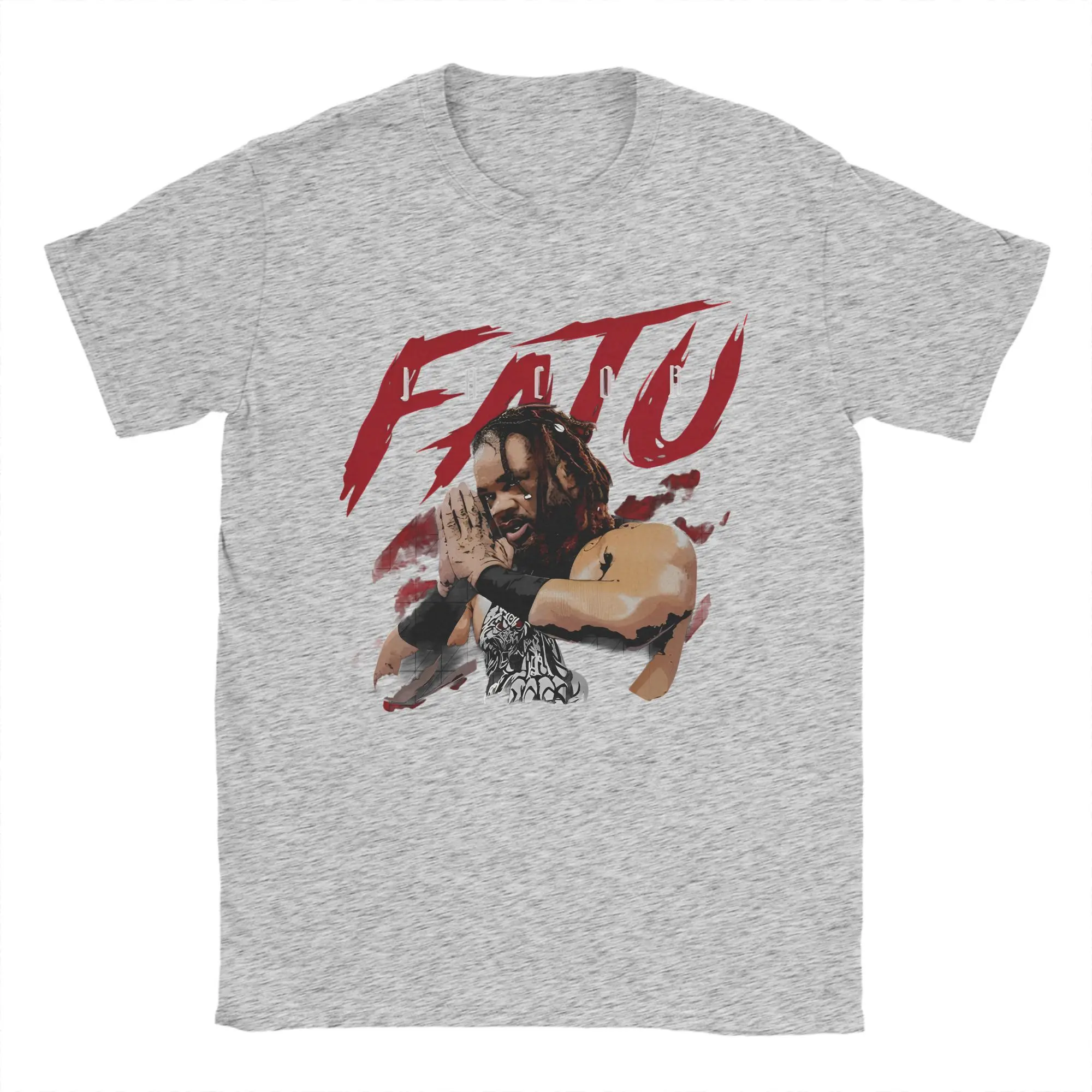 Unisex Jacob Fatu Grunge Style Cotton T-Shirt - Cool Short Sleeve Round Collar Tee
