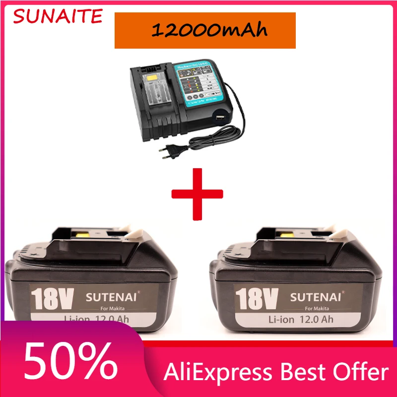 

18650 rechargeable battery, Makita backup battery, 18v12000mah with 4A charger, bl1840 bl1850 bl1830 bl1860b lxt400