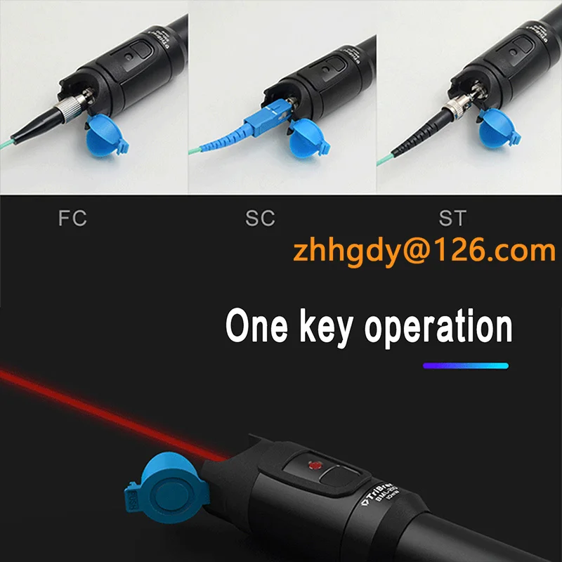 TriBrer BML210 30KM VFL Fiber Optic Visual Fault Detector Pen 30mw Optical Fiber Test Pen Light Pen Visible  Light Source