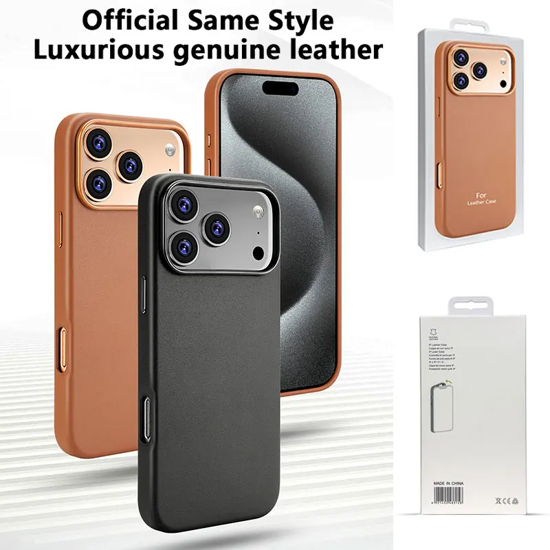 Luxury Magnetic Leather Phone Case with MagSafe Compatibility