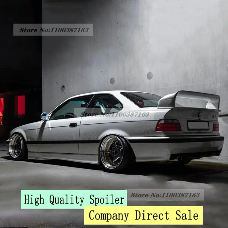Per Bmw E36 M3 Spoiler 1990-2000 Plastica Abs Non Verniciato Primer Colore Posteriore Tronco Boot Wing Lip Spoiler Accessori Auto