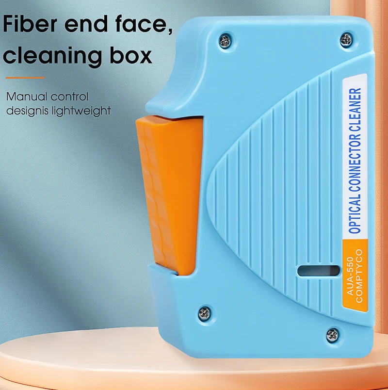 Fiber End Face Cleaning Box Pigtail Cleaner Cassette Fiber Wiping Tool Ftth Opti