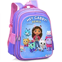 Children Gabby's Dollhouse Kindergarten Backpack Cartoon Gabby Cats Backpack School Bags Kids Anime Bookbag Girls Small Rucksack 5