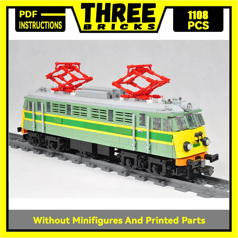 

City Service Car Moc Building Blocks PKP EU07 Locomotive Model Technology Bricks DIY Assembly Popular trains in Poland Toy Gift