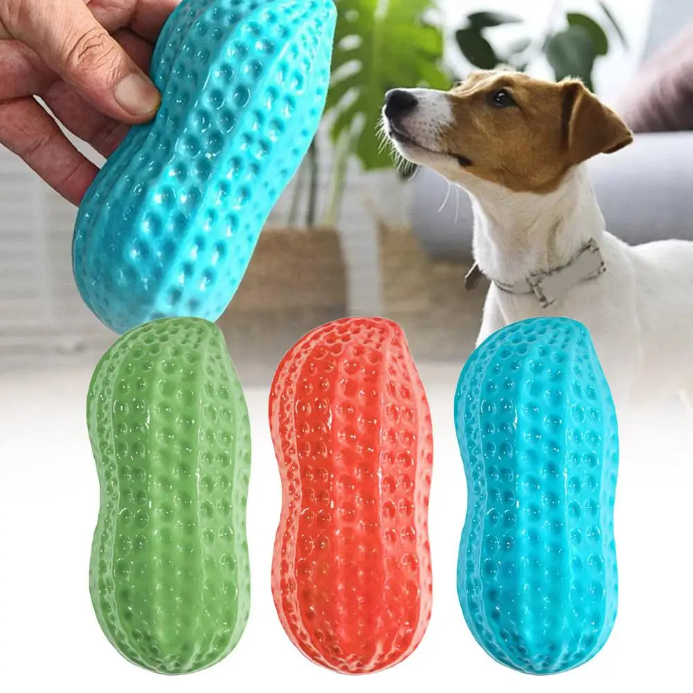 

Vocal Peanut Dog Toy Milk Fragrance Puppy Cat Chew Health Pet Dental Toys Bite Resistance TPR Care Accessories O1R3