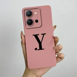 Cute Letters Square Shockproof Back Cover s - Stylish and Durable Phone Case for vivo Y36 (TY - TYFEN1Y)