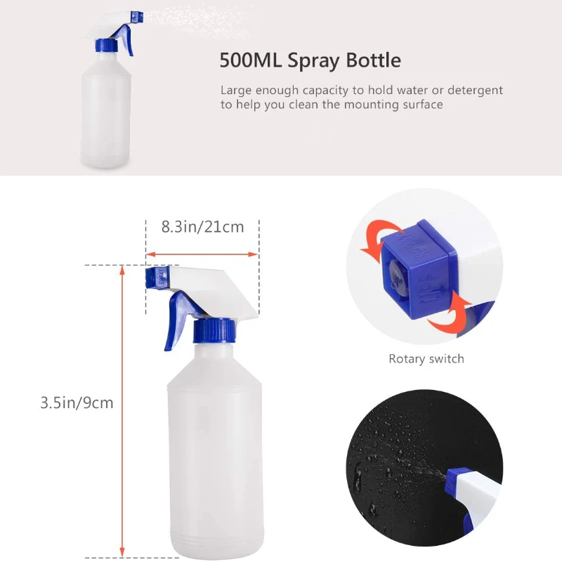 3pcs Set Of Car Film Tools Cutting And Trimming Knife Degreasing Scraper Sprayer Smoothing Tools