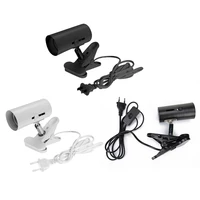 Turtle Fish Tank Reptile Heating Light Holder 360 Degree Rotation E27 Lamp Socket Holder UVA+UVB Clip-on Bulb Cover with Switch 1