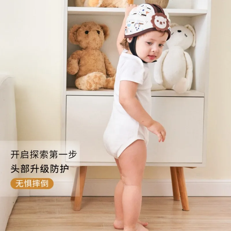 Adjustable Baby Helmet for Crawling Walking 6M-2T Anti Fall Kids Helmet Safety Caps Newborn Children Cartoon Head Protector Hats 6