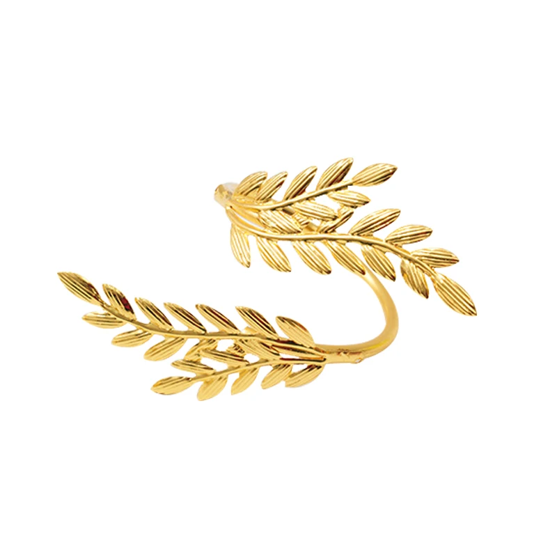 PATIKIL Portatovaglioli A Foglia Argento - Set Da 24 Pezzi In Metallo Lega, Diametro 40mm, Per Decorazione Tavolo Matrimoni, Feste E Cene