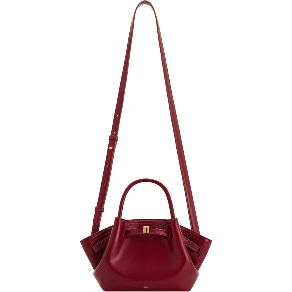 حقيبة يد نسائية من الجلد السويدي الصناعي، طراز Han...