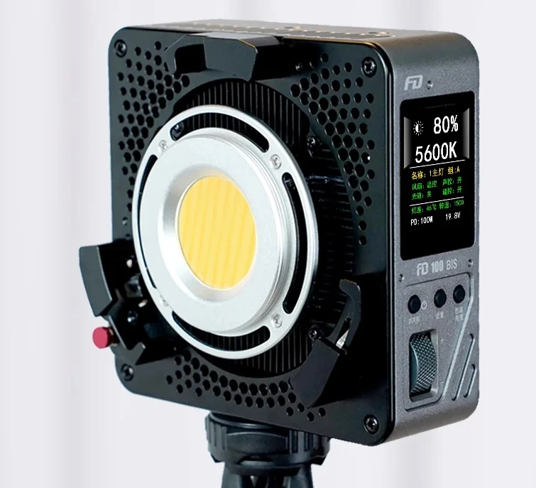 FD FEIDU FD100D 100W COB LED 조명, 2700k-5600k 스튜디오 사진 램프, 듀얼 컬러 카메라 조명, 유튜브 틱톡용