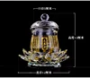 Buddhist Temple Ornament Crystal Lotus Seat Colorful Lotus Great Compassion Mantra Holy Water Cup Crystal Cup Bowl Buddhism Item 6